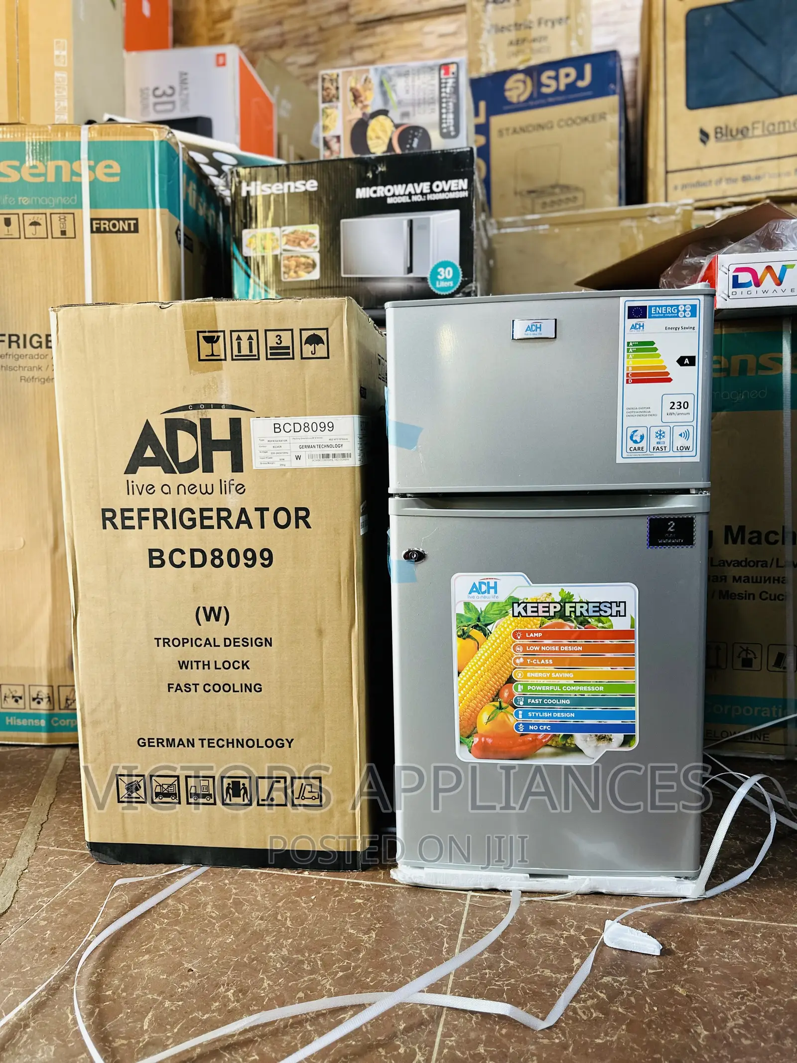 ADH 120L Double Door Refrigerator