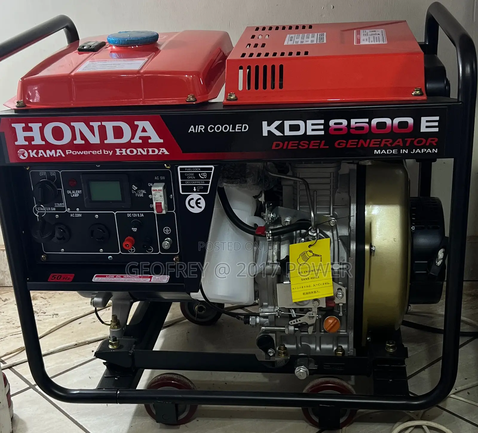 Honda Powered by Kama 8.5kva Diesel Generator Japan