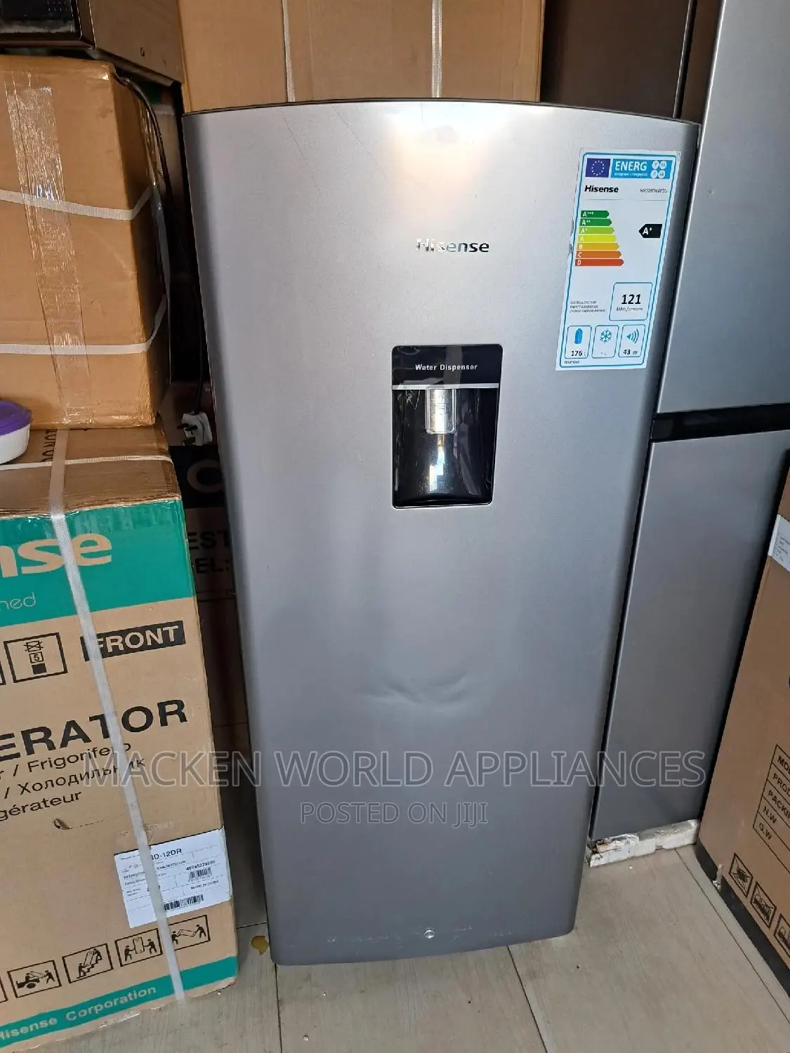 229L Hisense Single Door + Water Dispenser