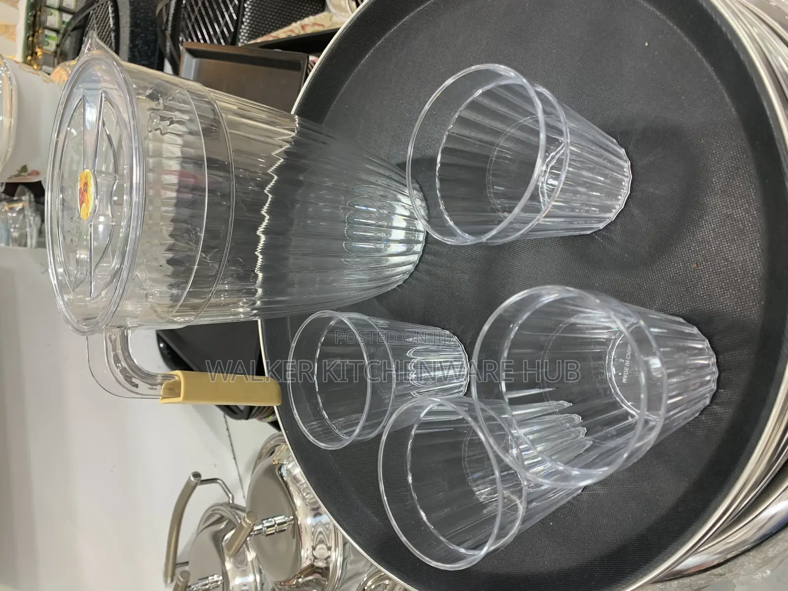 5pc Set of Water Jug Glasses