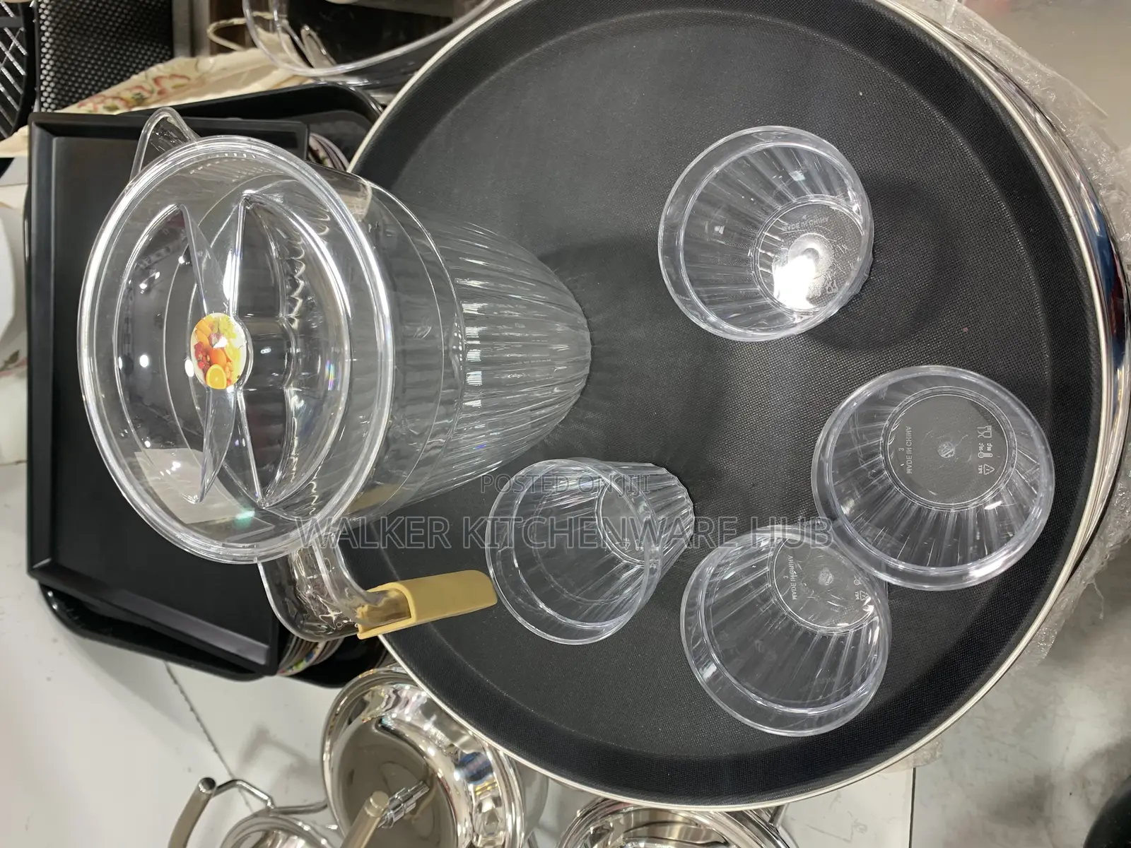 5pc Set of Water Jug Glasses