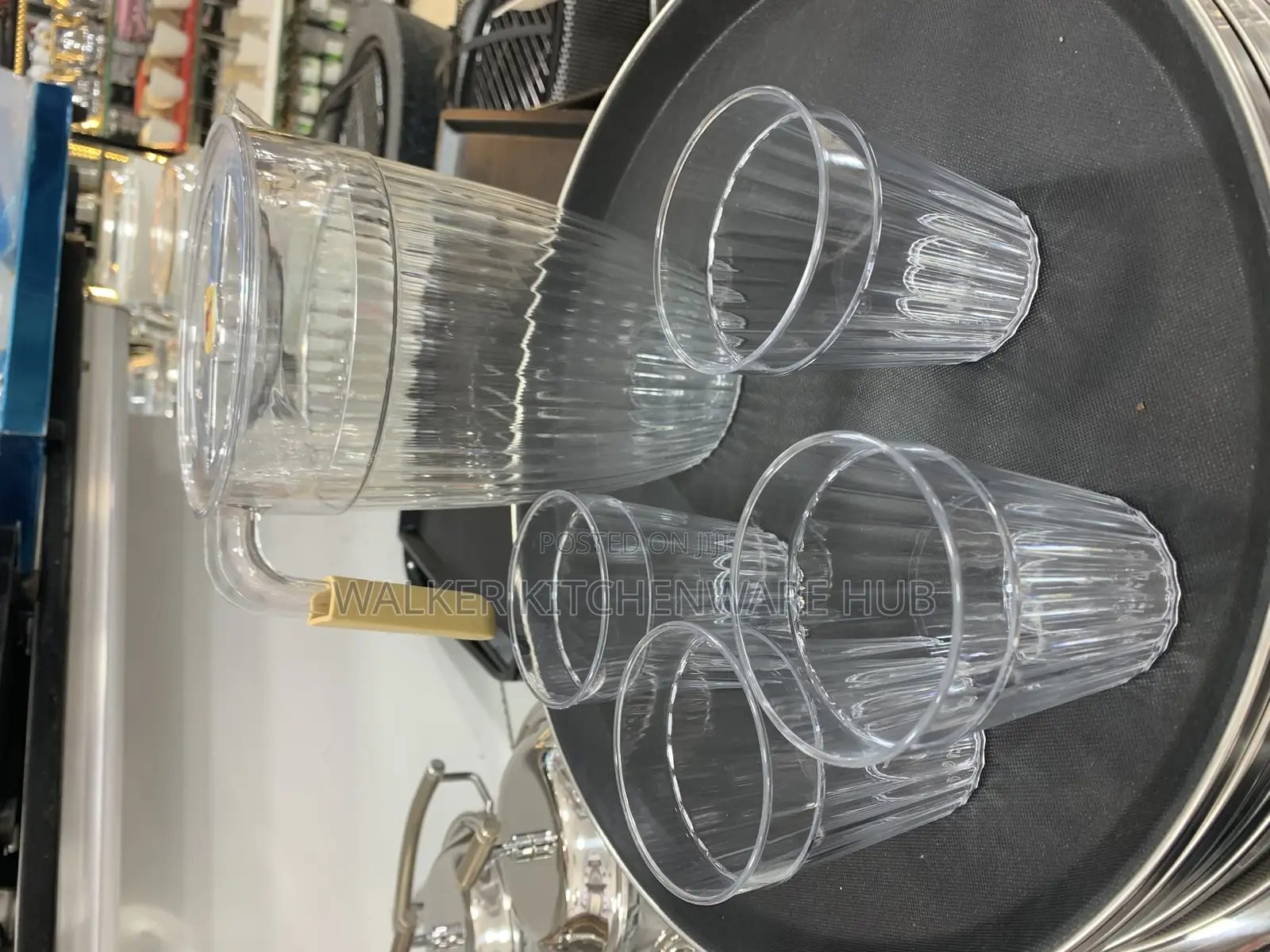 5pc Set of Water Jug Glasses