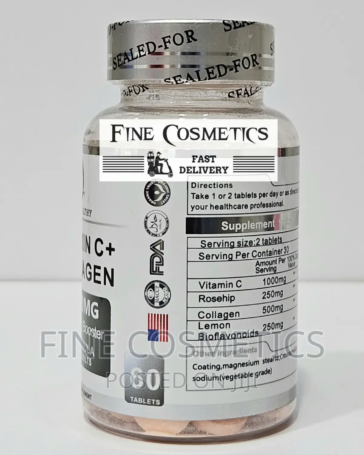 Collagen and Vitamin C 60000MG Skin Whitening Booster Tablet