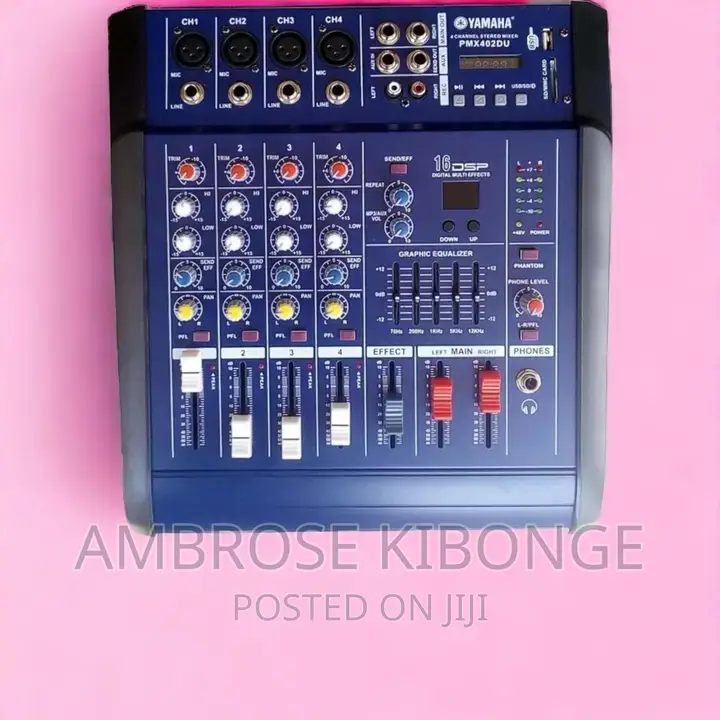 Powered YAMAHA USB/SD 4channels Amp-Mixer With FREE Adapter.