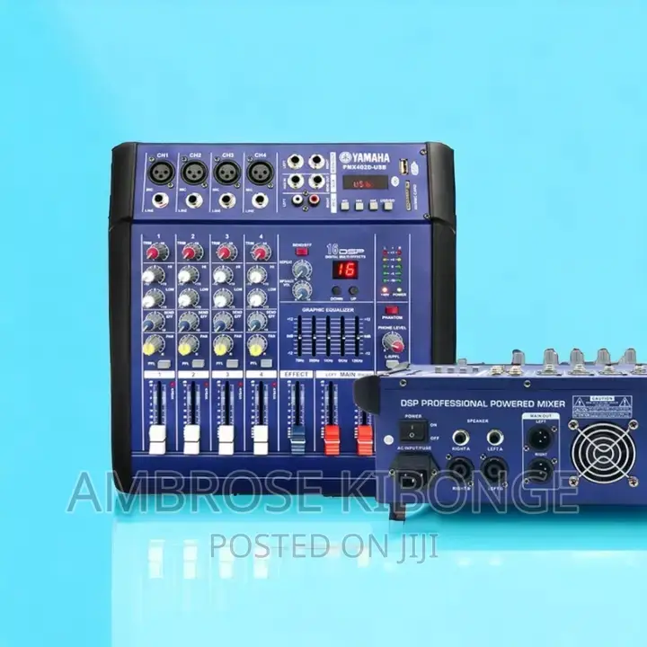 Powered YAMAHA USB/SD 4channels Amp-Mixer With FREE Adapter.