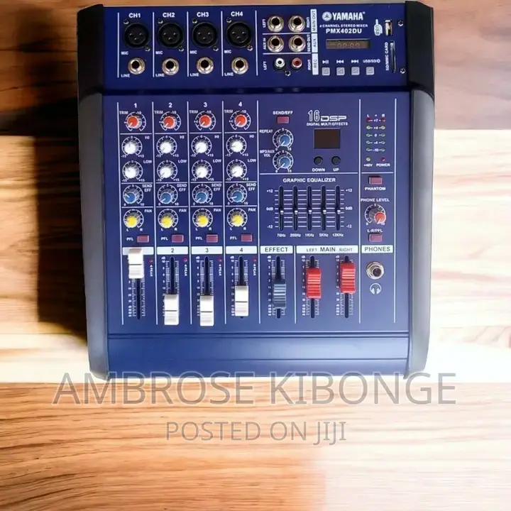 Powered YAMAHA USB/SD 4channels Amp-Mixer With FREE Adapter.