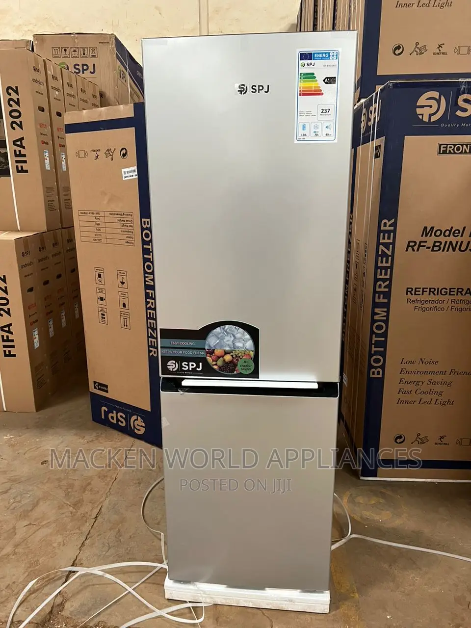 329 Liters SPJ Double Door Fridge New
