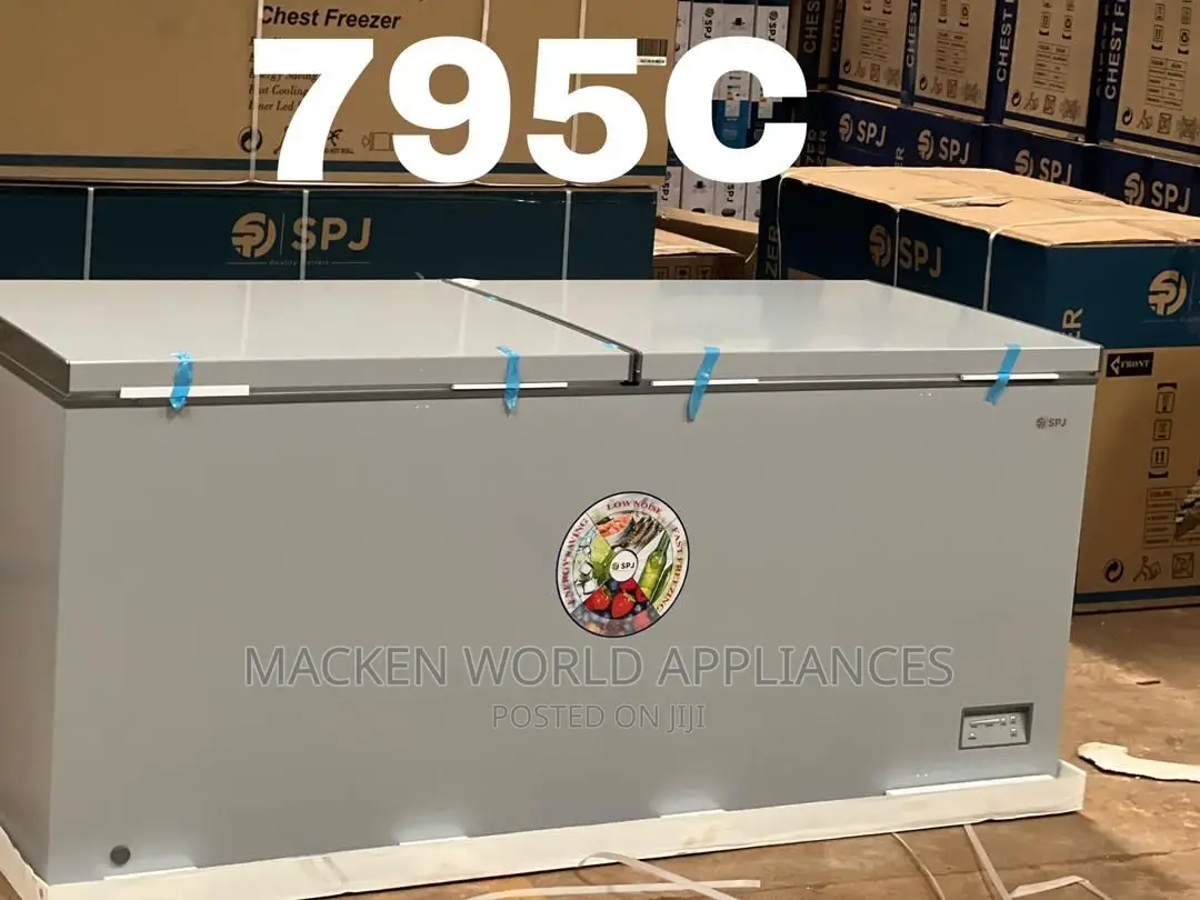 795 Liters SPJ Double Door Freezer New