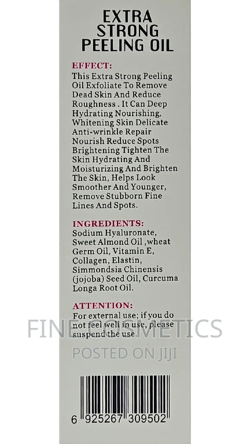 Extra Strong Skin Peeling Oil for New Fresh Skin Dr Meinaier
