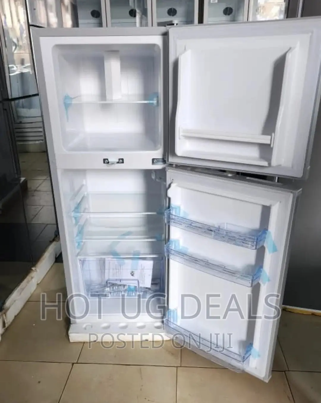 Adh 138l Top Freezer Double Door Refrigerator - Silver