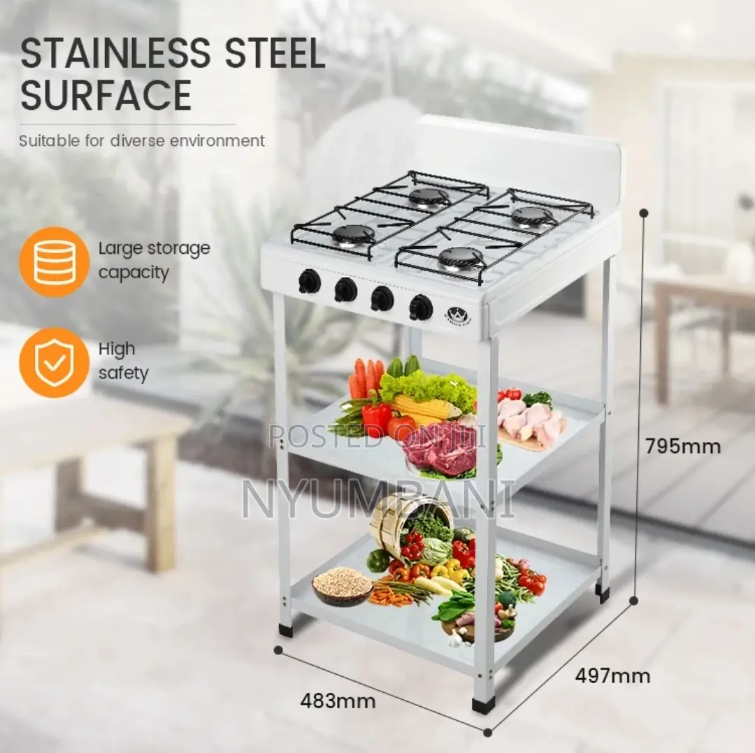 Saachi 4 Banner Gas Cooker