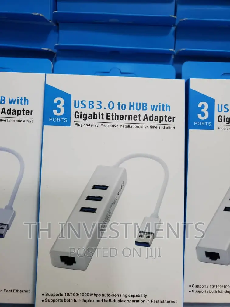 Type C to Gigabit Ethernet Adapter 3.0 USB Hub.