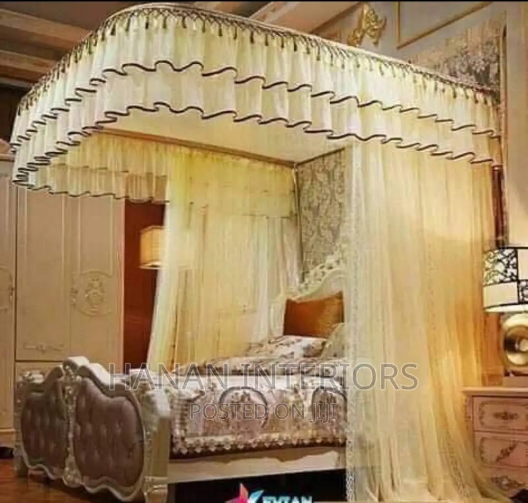 5*6 Cream Rail Mosquito Net
