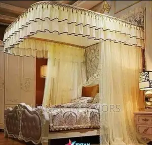 5*6 Cream Rail Mosquito Net