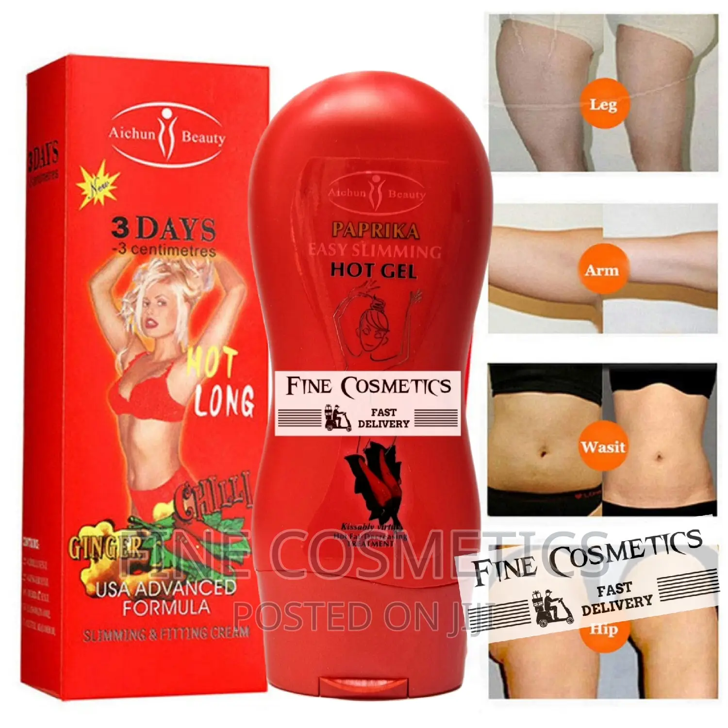 PAPRIKA Easy Slimming Hot Gel Weight Loss Safe Masage Cream