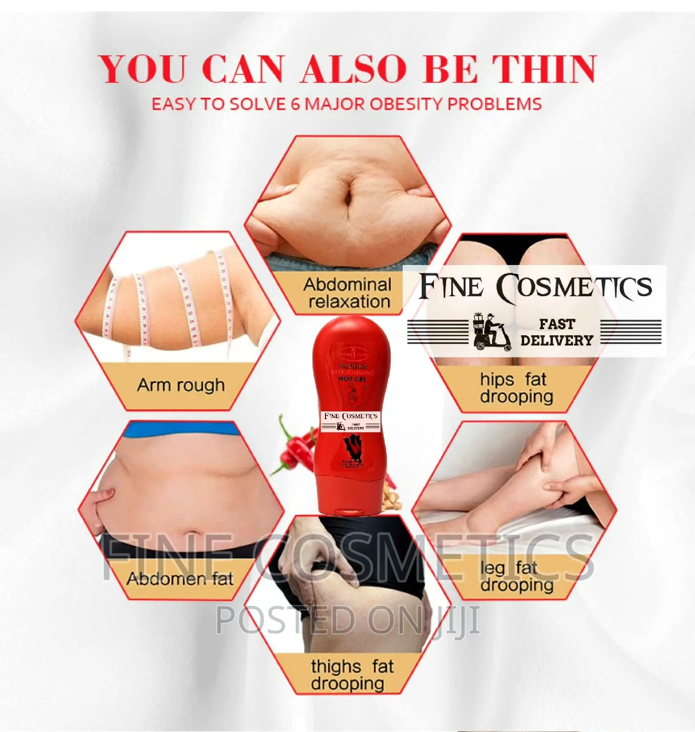 PAPRIKA Easy Slimming Hot Gel Weight Loss Safe Masage Cream