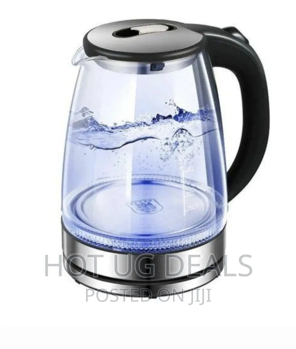 Hoffmans 2l Glass Electric Kettle With Led Blue Light