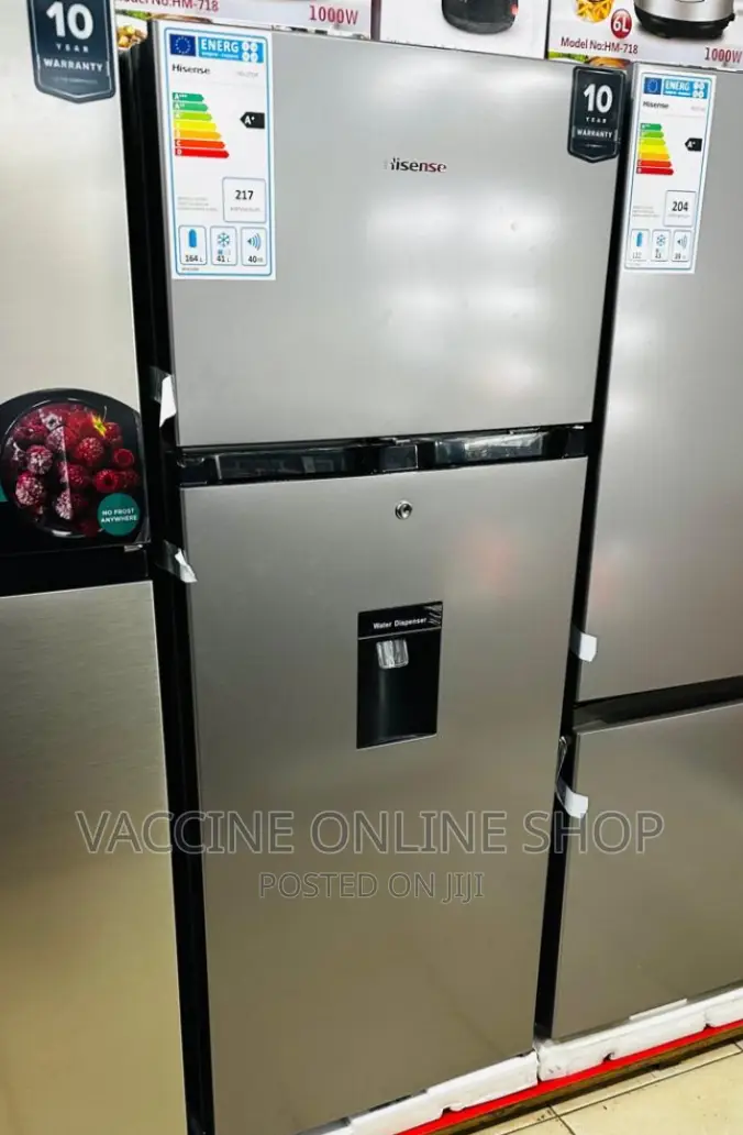 Hisense Double Door 270L With Water Dispenser/ Hisense B/W27