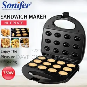 Sonifer 750W Sandwich Maker With Nut Plate