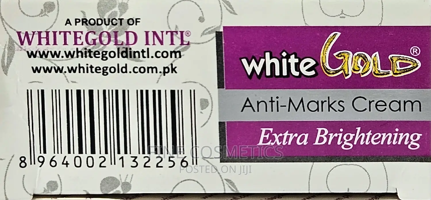 White Gold, Pimples And Blackspots Remover Brightening Cream