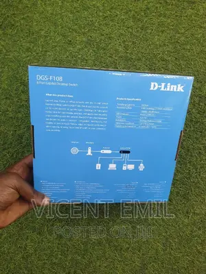 D-Link 8ports Gigabit Desktop Switch DGS-F108