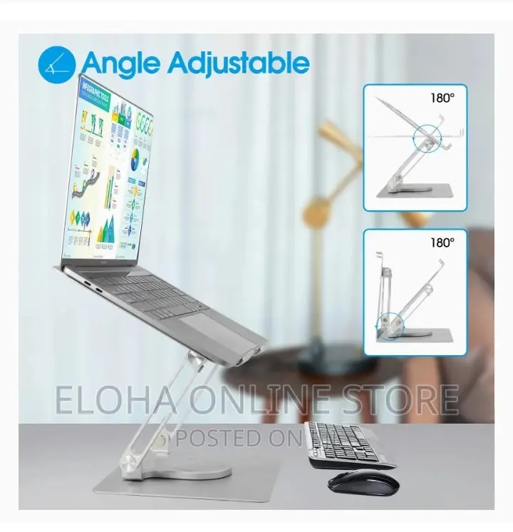 360' Rotary Lift Tablet Folding Laptop Stand