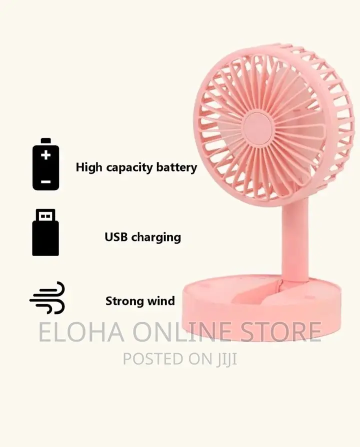 Folding Rechargeable Table Fan