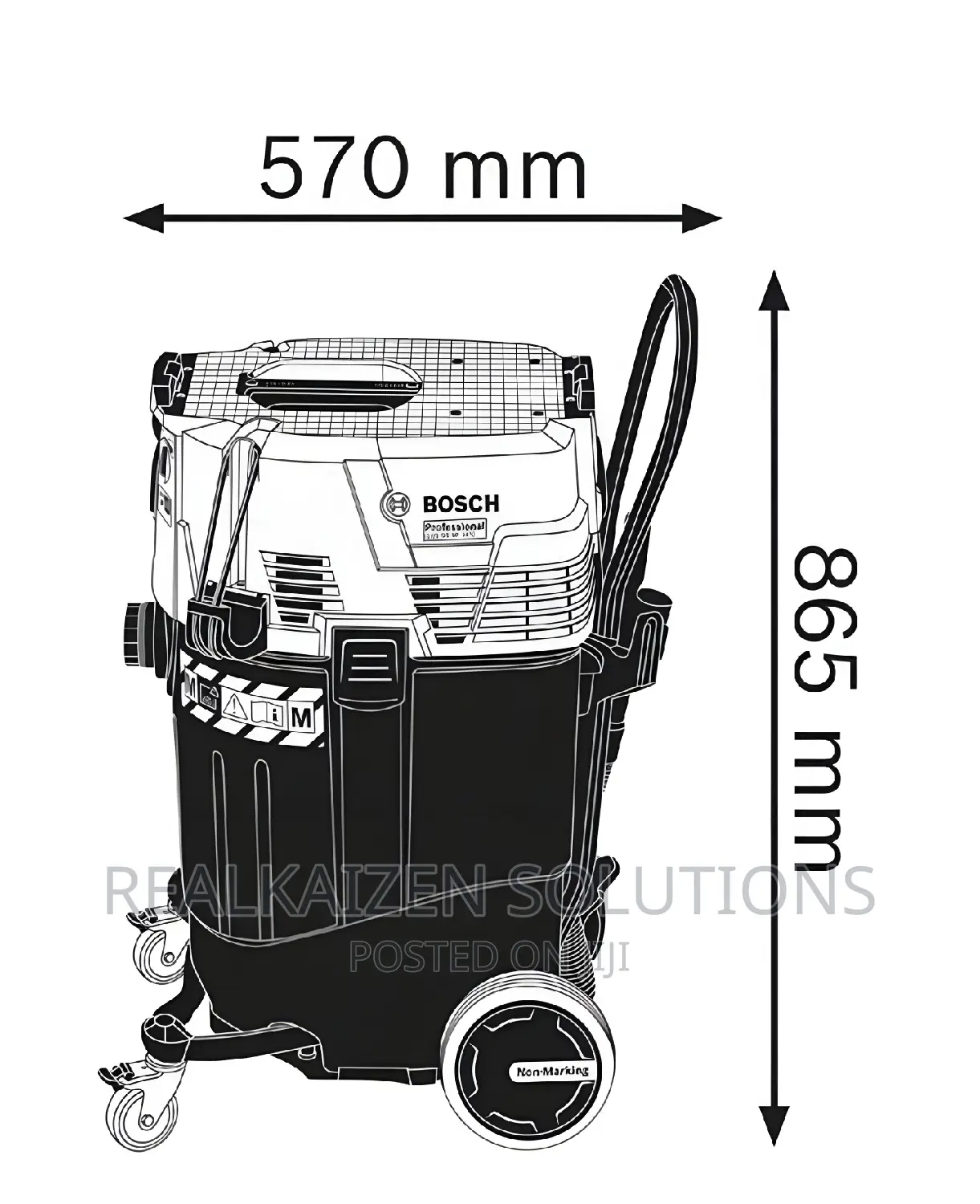 German BOSCH 55L Wet and Dry Dust Extractor Vacuum Cleaner