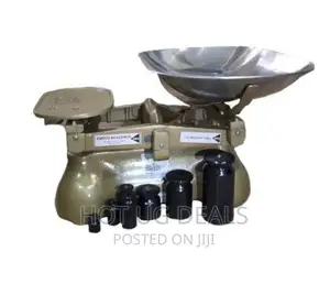 UNBS Certified Original Weighing Scale With 6 Stones - Gold