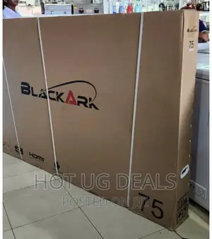 Black Ark 75 Inch UHD Smart Andriod LED FRAMLESS - Black