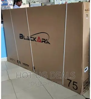 Black Ark 75 Inch UHD Smart Andriod LED FRAMLESS - Black