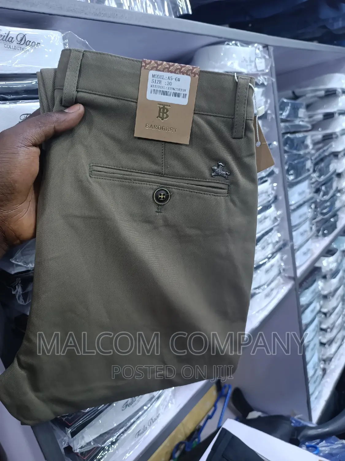 Men Soft Kaki Trousers/ Pants 30-38 Size