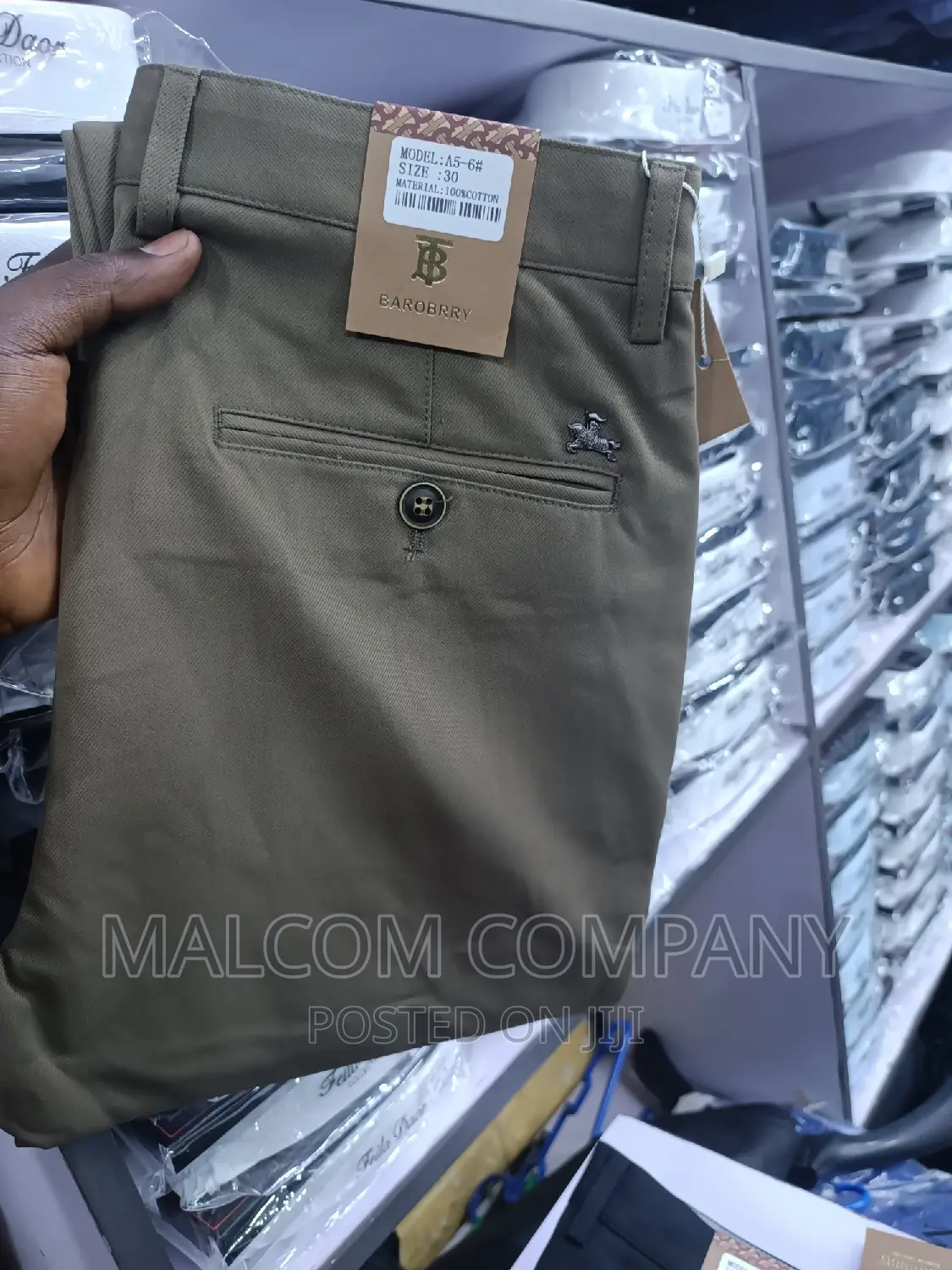 Men Soft Kaki Trousers/ Pants 30-38 Size
