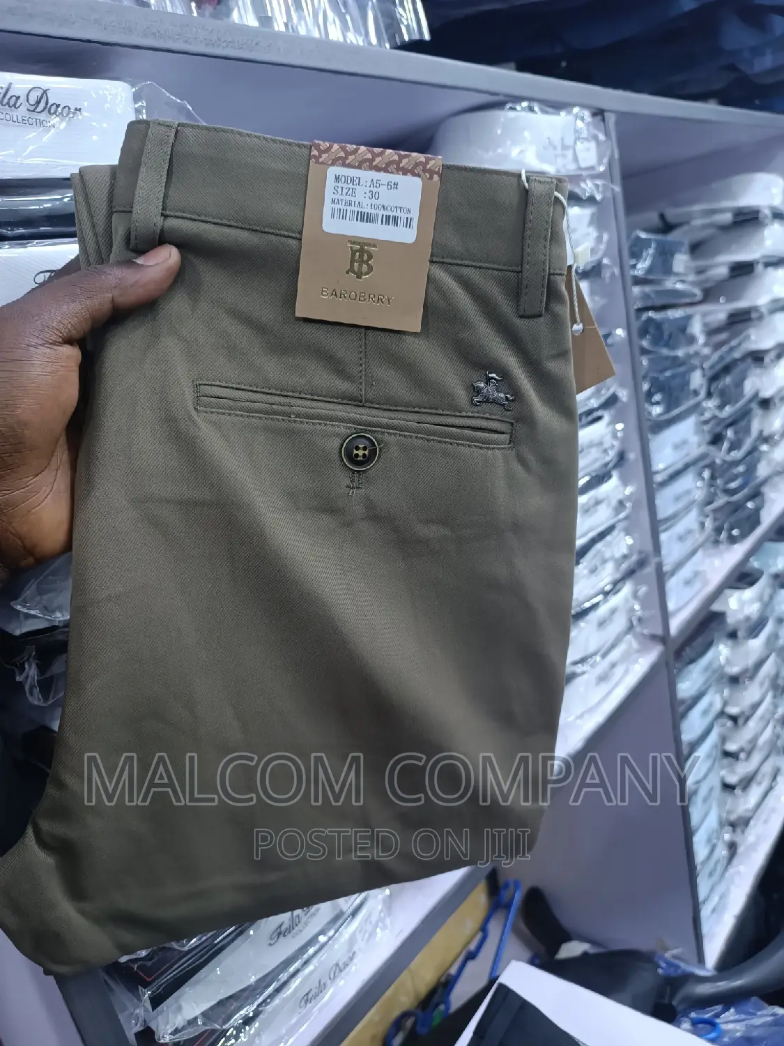 Men Soft Kaki Trousers/ Pants 30-38 Size