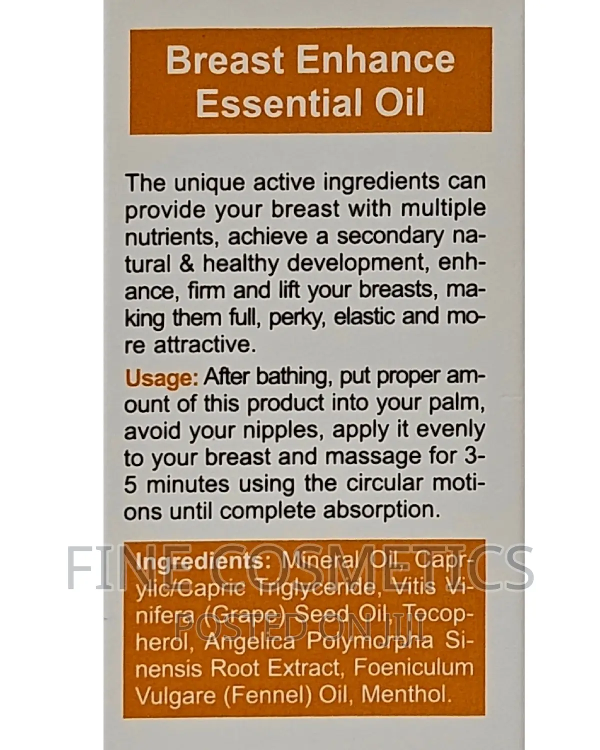Breast/Chest Lifting +Firming Essential Oil Pure Natural Oil