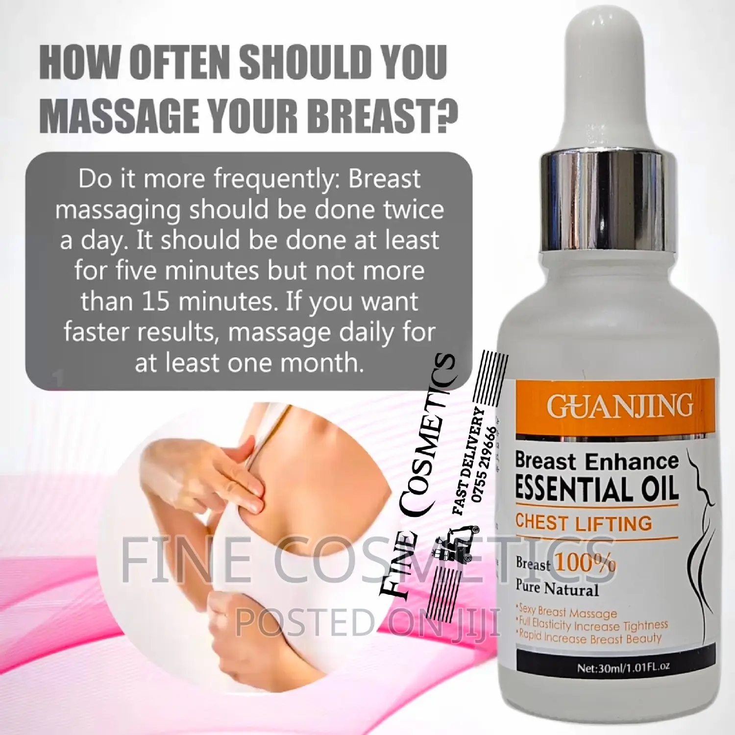 Breast/Chest Lifting +Firming Essential Oil Pure Natural Oil