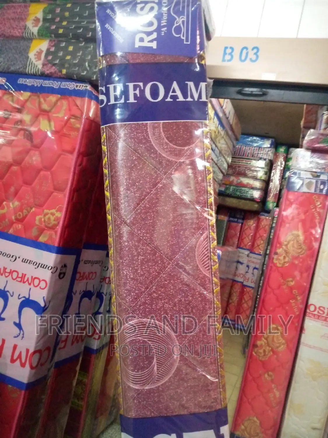 Rose Foam Mattress 6*6*6.Inches