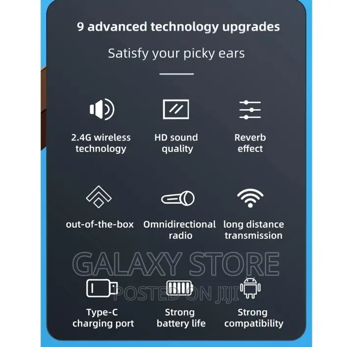 Sx31 3in1 Wireless Microphone for Camera Live Voice Recordng