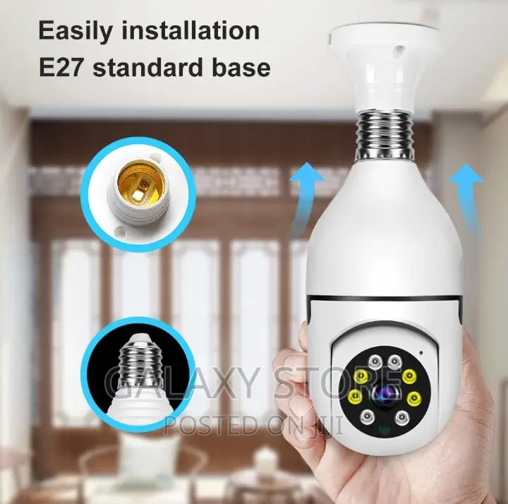 Bulb Security Wireless Camera With Motion Detection Alarm