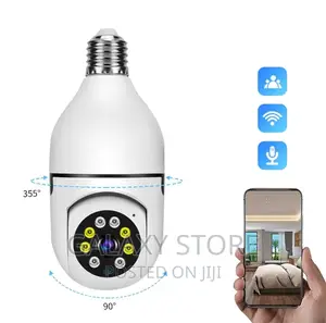 Bulb Security Wireless Camera With Motion Detection Alarm