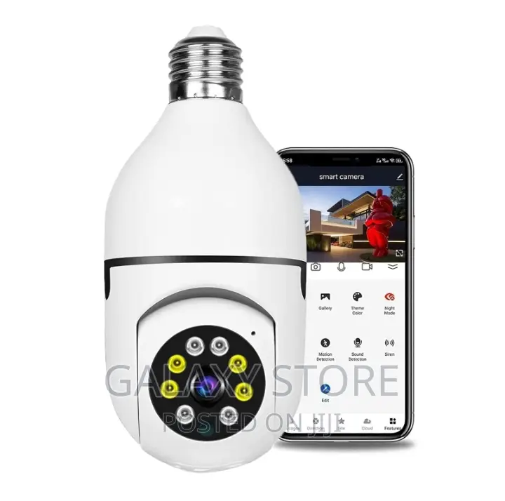 Bulb Security Wireless Camera With Motion Detection Alarm
