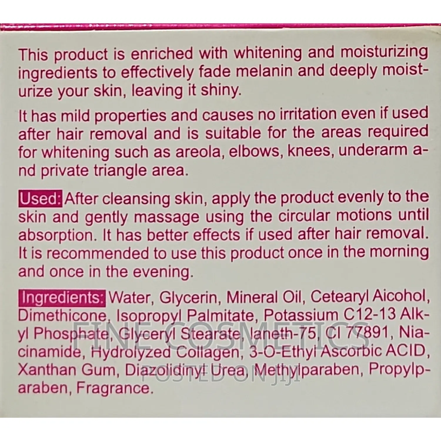 Private Parts Dark Spots Corrector Whitening Collagen Cream
