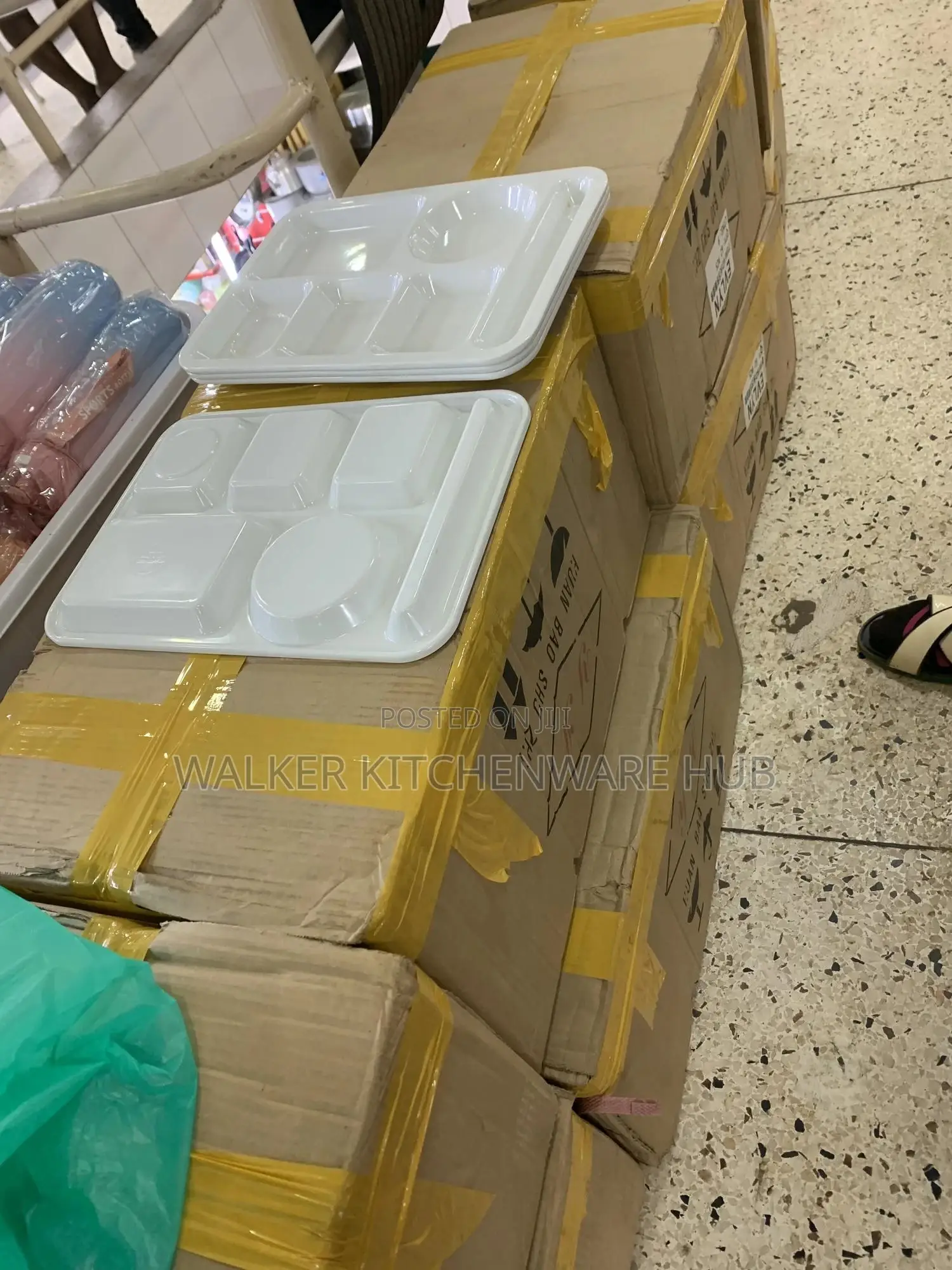 Classic Heavy Duty White Partition Melamine Plate
