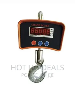 500KG Rechargeable Hanging Crane Weighing Scale - Black