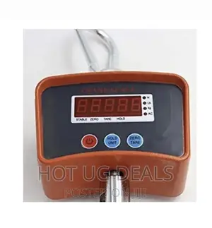 500KG Rechargeable Hanging Crane Weighing Scale - Black