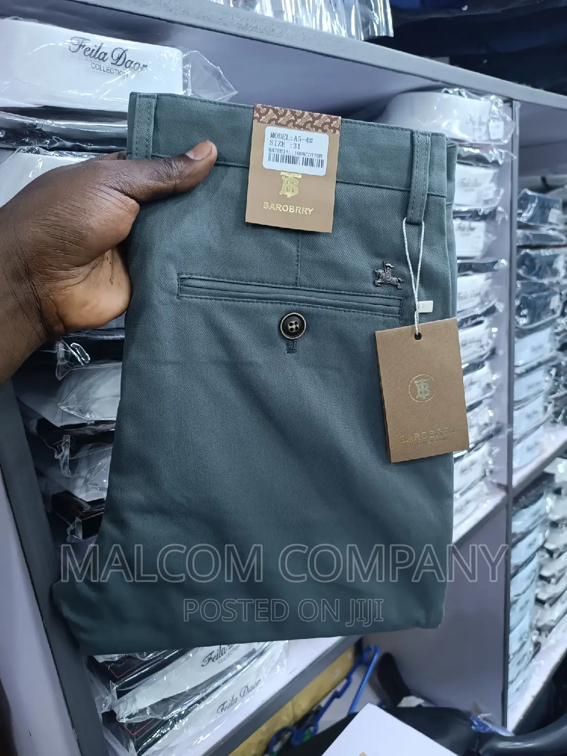 Men Soft Kaki Trousers/ Pants 30-38 Size