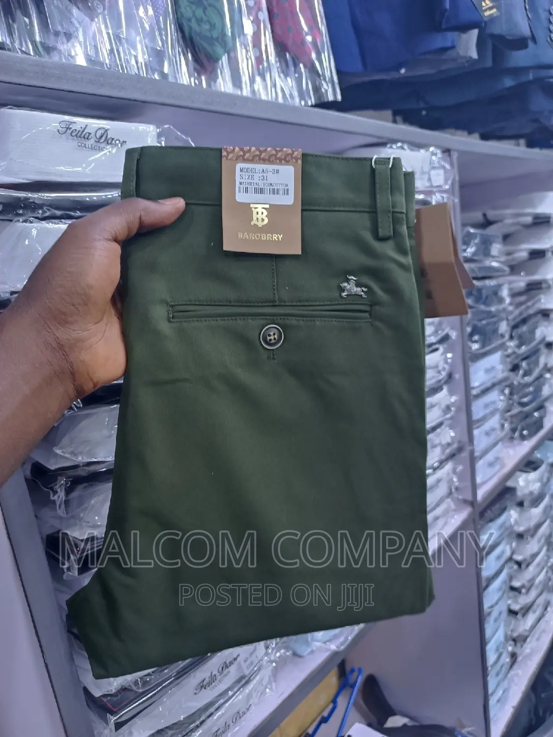 Men Soft Kaki Trousers/ Pants 30-38 Size