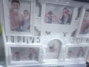Photo Frame With Wall Clock