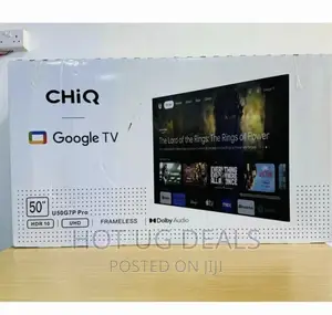 Chiq 50'' Inch 2025 Model Frameless Android Smart Tv - Black