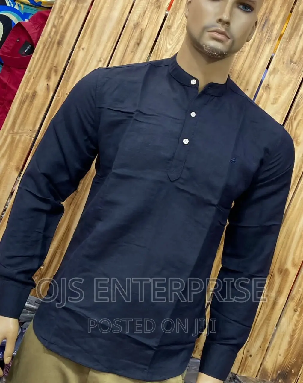 Collarless Men Shirts